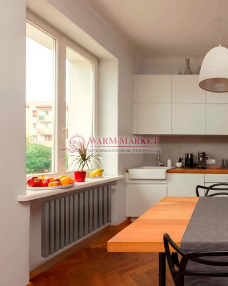 Steel GZ 40х40 1240 - горизонтальный трубчатый дизайн-радиатор высотой 630 мм, 25 секций