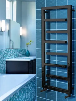 Corsica Black - черный дизайн полотенцесушитель оригинальной формы