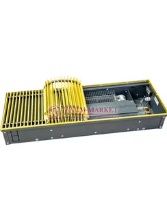 Внутрипольный конвектор Techno Vent KVZVh, высота 75 мм., ширина 250 мм., без решетки