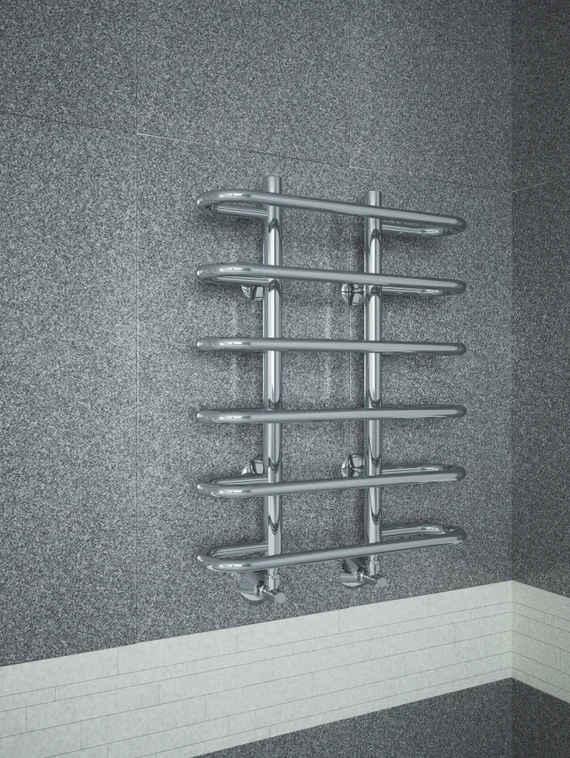 Sahara E - электрический полотенцесушитель с закругленными перекладинами.