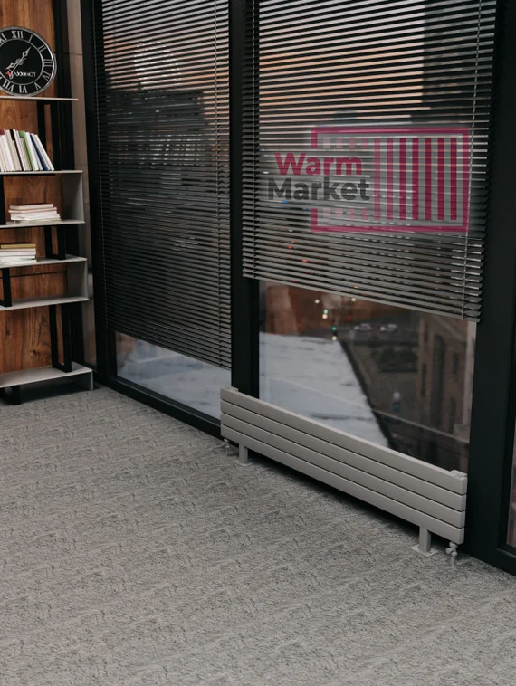 Axxinot Adero 30х60 ZN - горизонтальный радиатор на ножках шириной 1000 мм, 12 секций