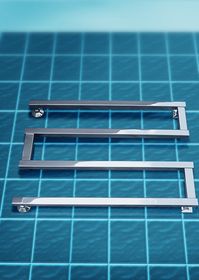 Optima - квадратный дизайн полотенцесушитель с боковым подключением