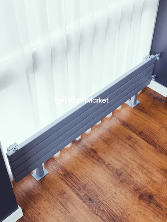 Bareng Temper ZN 800 - напольный трубчатый радиатор шириной 800 мм, боковое подключение