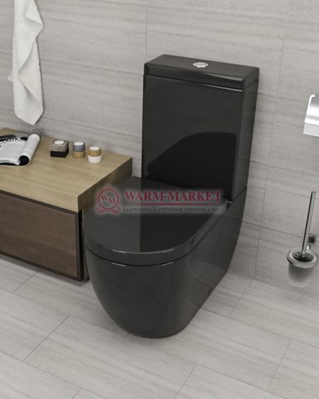 Унитаз Nilo 2301 nero черный глянцевый