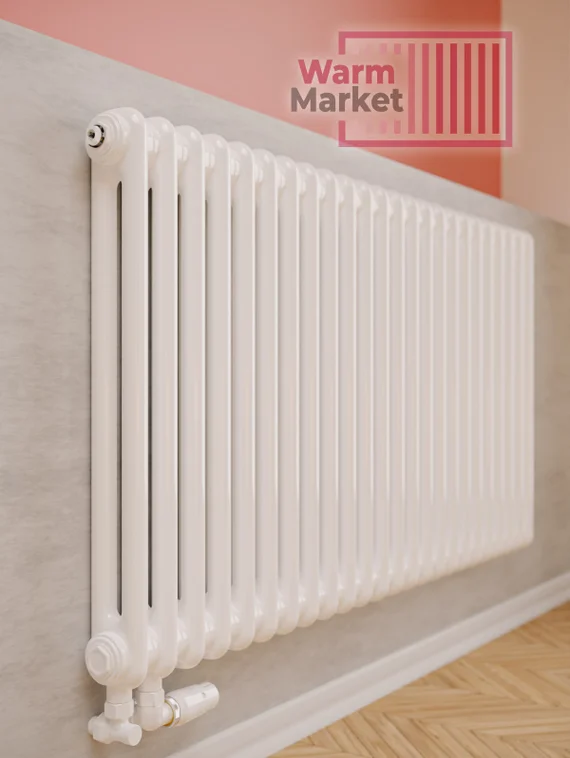 Rifar Tubog 2092 - двухтрубный трубчатый радиатор, нижнее подключение с термостатическим клапаном