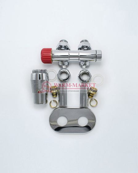 Узел нижнего подключения с термоголовкой Vario Term Twins All In