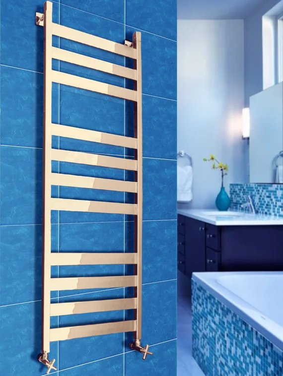 San Remo Bronze - бронзовый дизайн полотенцесушитель с широким профилем