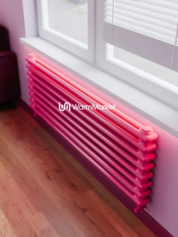 Bareng Softy Z 2150 - двухтрубный трубчатый радиатор шириной 1500 мм, нижнее разнесенное подключение