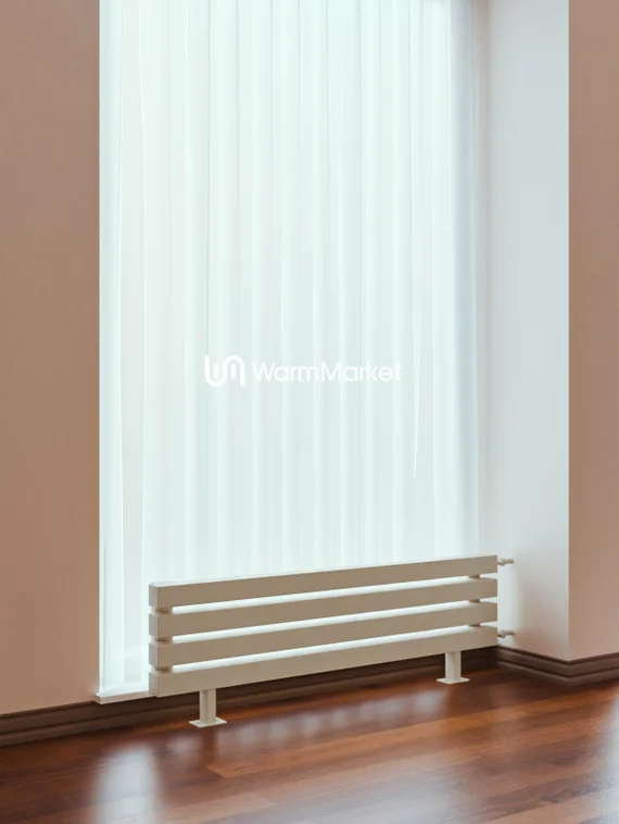 Bareng Livian ZN 800 - напольный трубчатый радиатор шириной 800 мм, боковое подключение