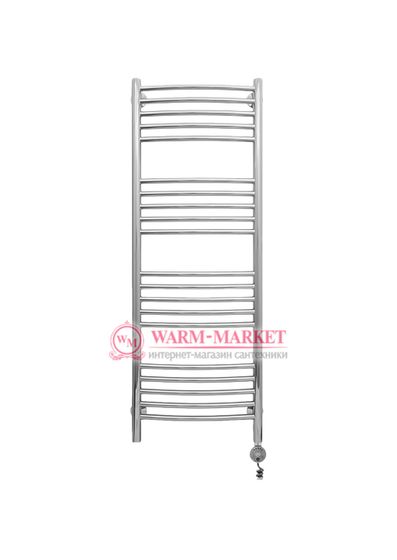 Mini 1200х400 - узкий электрический полотенцесушитель из нержавеющей стали 400 мм. шириной цвет хром.