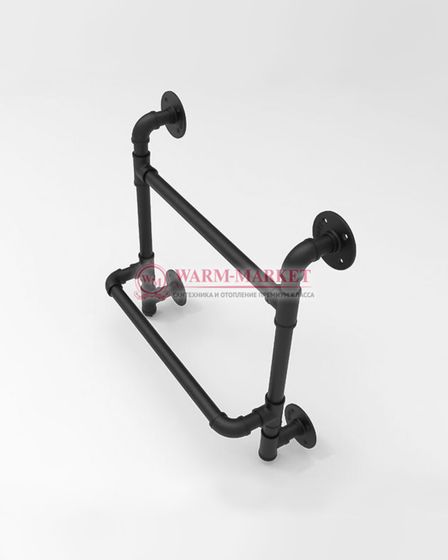 Classic Loft P- классический полотенцесушитель с полкой в стиле лофт