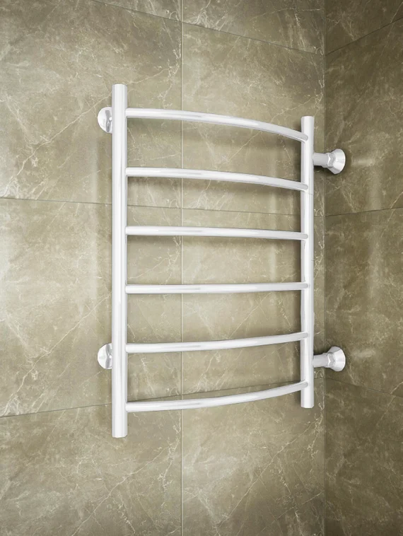 Classic White - водяной полотенцесушитель с боковым подключением белого цвета.