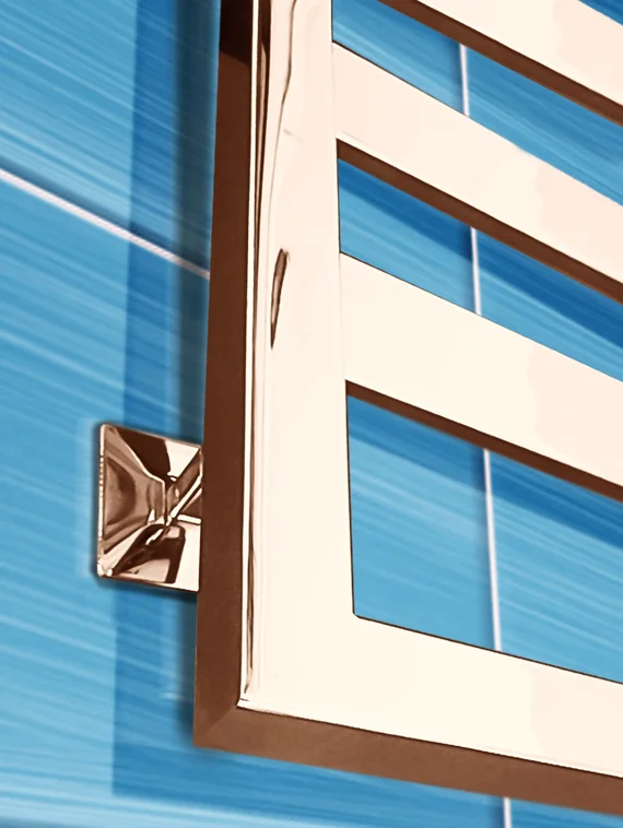 Tempra - дизайн полотенцесушитель с широким профилем прямоугольного сечения