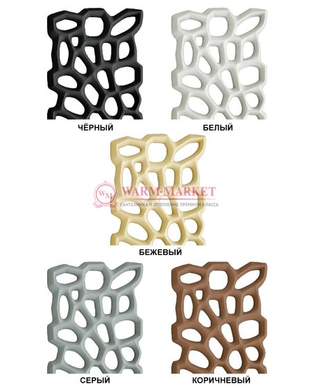 Varmann Diagram - вертикальный дизайн радиатор из камня