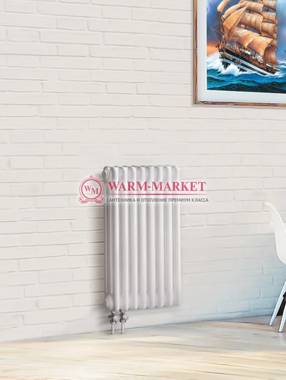 Трубчатый радиатор Dia Norm 3057-8 секций, трехтрубный с нижним правым/левым подключением.