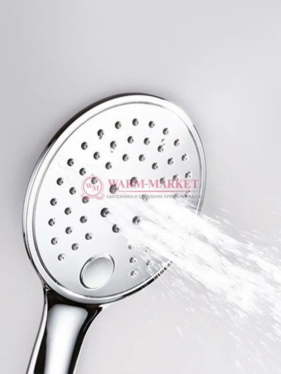 Встраиваемый комплект для душа с верхней душевой насадкой и лейкой черный А14030-Bl