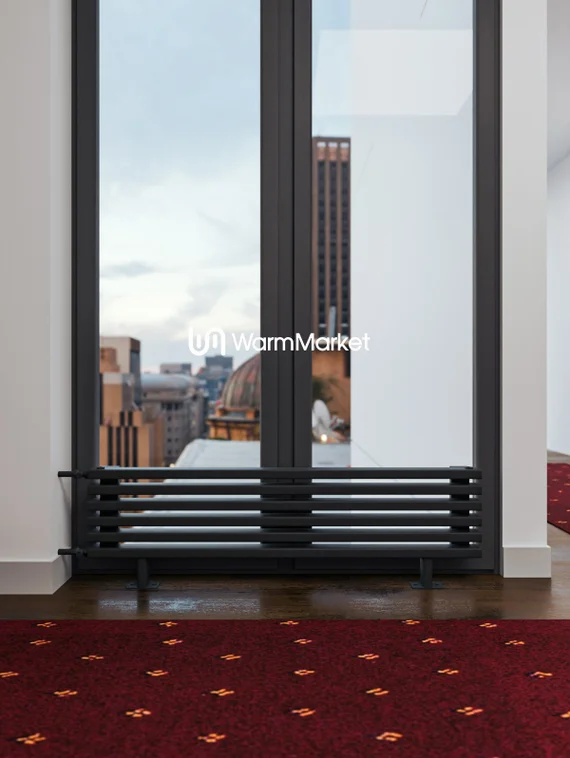 Bareng Select ZN 500 - напольный трубчатый радиатор шириной 500 мм, боковое подключение