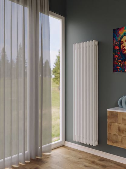 Bronto Pipe 3120 - трехтрубный трубчатый радиатор высотой 1200 мм, боковое подключение