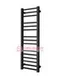 Classic 1200х300 - узкий водяной полотенцесушитель из нержавеющей стали 300 мм. шириной цвет черный.