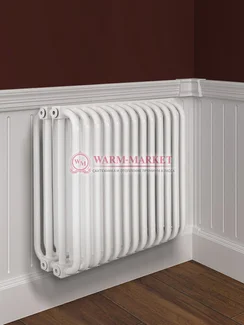 Трубчатый радиатор KZTO RS‌-4 высотой 540 мм черного цвета