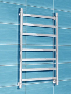 Maxima White - белый полотенцесушитель круглым и квадратным профилем