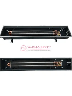 Внутрипольный конвектор Techno Power KVZ, высота 105 мм., ширина 150 мм., без решетки