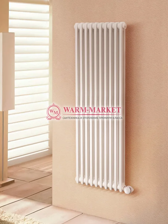 Delta Electric 1800, 10 секций, 2 трубный - электрический вертикальный трубчатый радиатор
