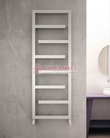 Дизайнерский полотенцесушитель из матовой полированной нержавеющей стали Eclipse Carisa