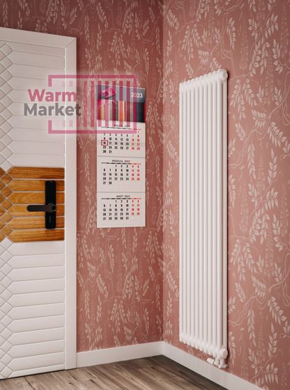 Трубчатый радиатор Solira 2130 N69 твв нижнее подключение с термостатикой, цвета RAL