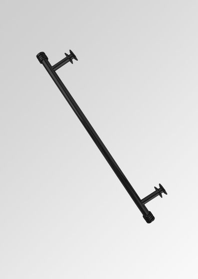 Полка прямая черная