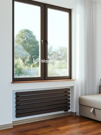 Bareng Livian Z 600 - горизонтальный трубчатый радиатор шириной 600 мм, нижнее правое подключение