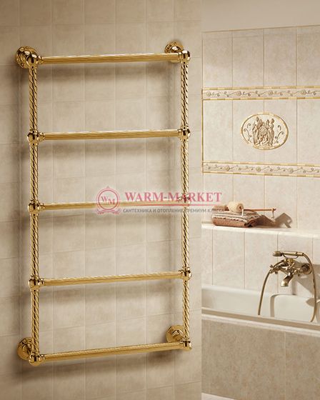 Полотенцесушитель Warmer Vintage в ретро стиле 1000х500 мм, 5 перекладин