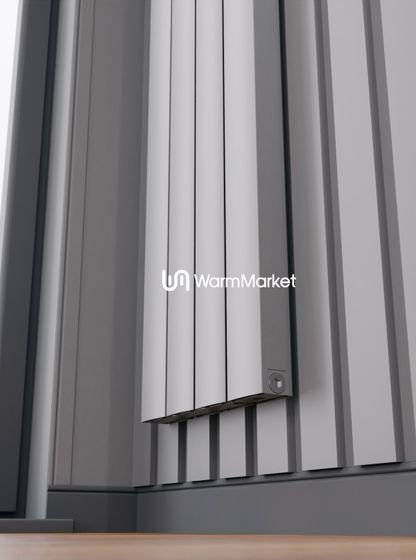 Axxinot Barkas V 1000 - вертикальный алюминиевый радиатор высотой 1030 мм