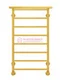 Контур П8-3 - водяной полотенцесушитель с полкой, нижнее подключение, цвет золото