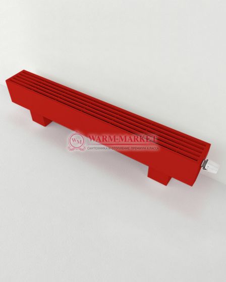 Напольный конвектор KZTO Radiator Элегант Мини 130х130, 2 теплообменника ral 3020