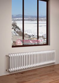 Трубчатый радиатор Purmo Delta 2057-30 секций, двухтрубный с боковым подключением.