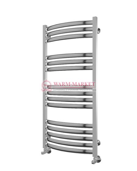 Палермо П15 - водяной полотенцесушитель, нижнее подключение, черный