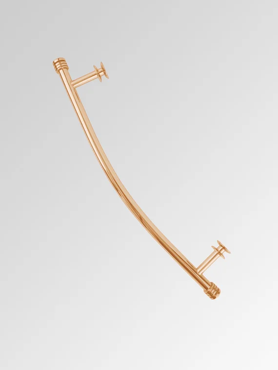 Полка изогнутая - для полотенцесушителя бронза