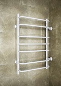 Standart  White - водяной полотенцесушитель с боковым подключением белого цвета.