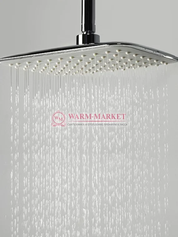 Встраиваемый комплект для душа с верхней душевой насадкой и лейкой черный А14031-Bl