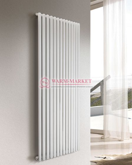 Вертикальный трубчатый радиатор KZTO Garmonia C40 V1 высотой 2057 мм