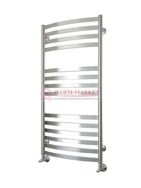 Авиэль - водяной полотенцесушитель с нижним подключением, цвет золото