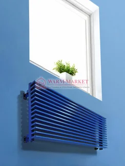 Горизонтальный трубчатый радиатор KZTO Paralleli g1 784 шаг 25