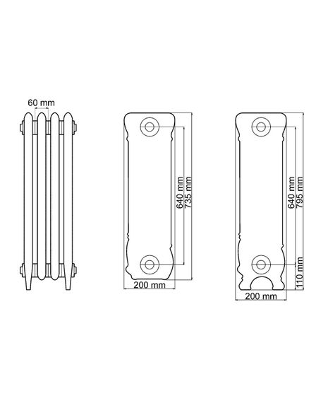 Чугунный радиатор HeatWave  Lion 813