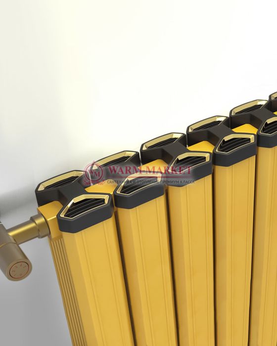 Горизонтальный дизайн радиатор Anit Pioneer 500 анодированный алюминий цвет золото | Фото 2