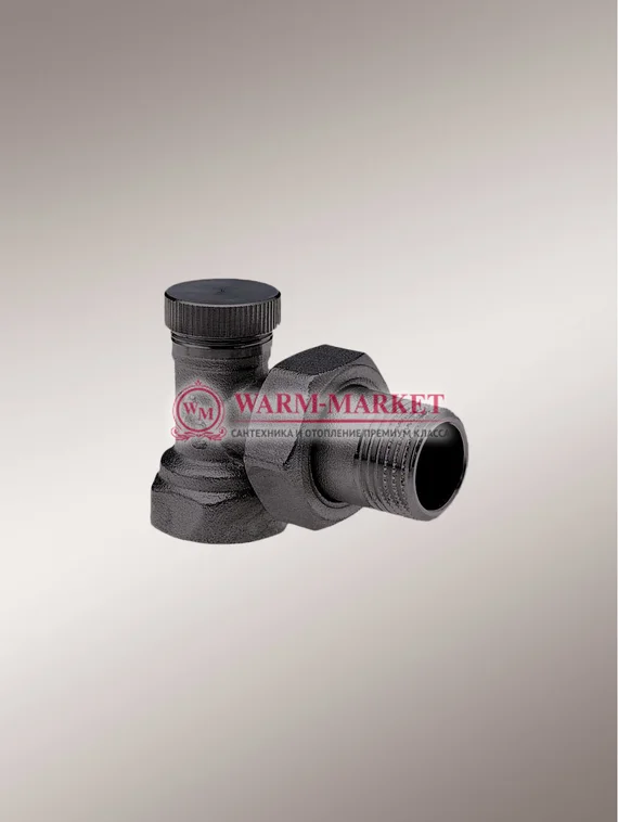 Узел запорный Hummel угловой ¾, никель