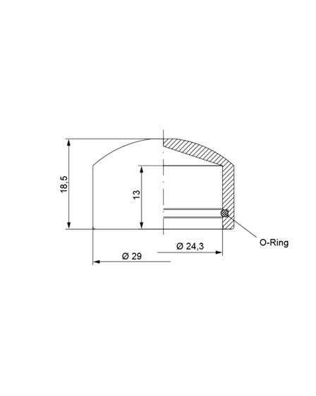 Заглушка с декоративным колпачком Hummel Designtechnik 1/2&quot;