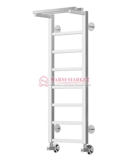 Контур П8-1 - водяной полотенцесушитель с полкой, нижнее подключение, белый