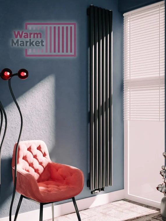 Axxinot Mono 42 V - вертикальный радиатор высотой 3000 мм, нижнее разнесенноее подключение