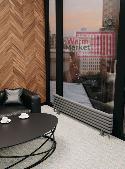 Axxinot Cardea 60х30 ZN - горизонтальный радиатор на ножках шириной 1750 мм, 10 секций